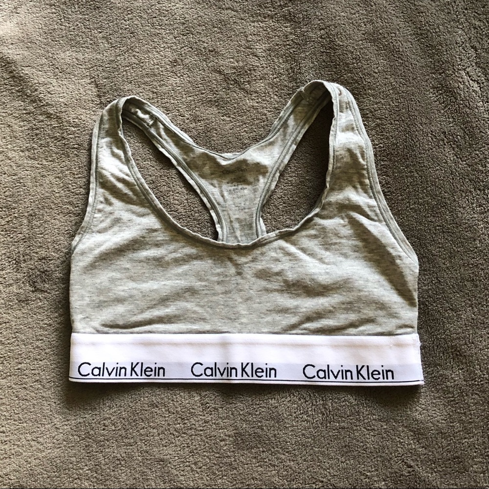 Light Gray Calvin Klein Sports Bra